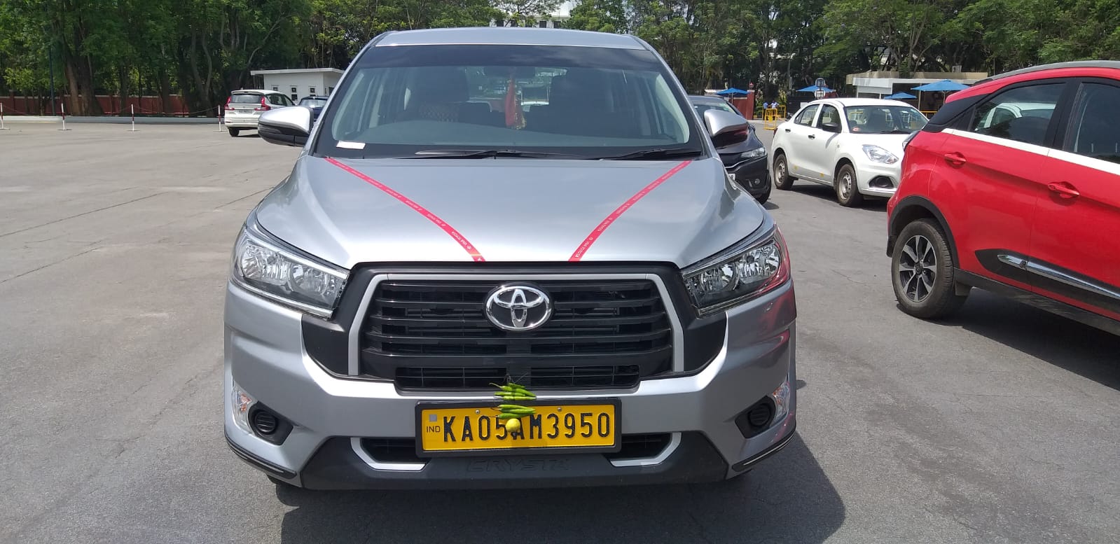 Toyota Innova Crysta ready for VIP outstation cab service on Bangalore Chennai route